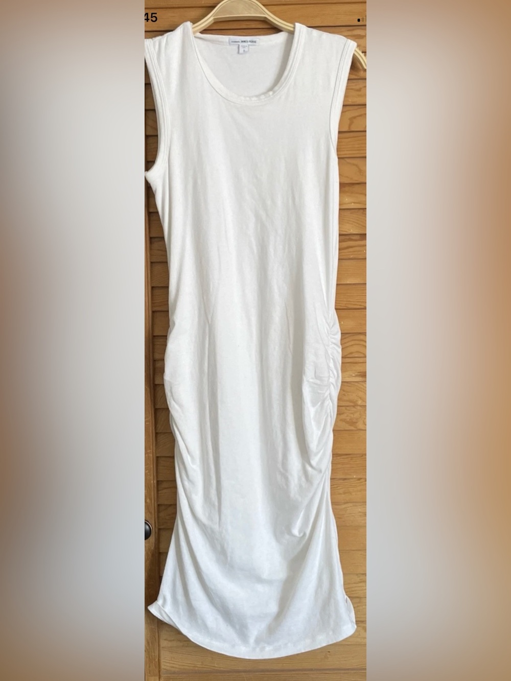 James Perse White Crewneck Tank Dress size 2